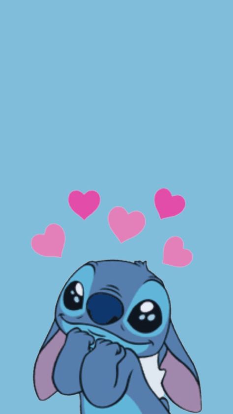 #stitch #cutie #in #love #hearts #blue #azul #canva #aestetic #tumblr #wallpaper Love Hearts Wallpaper, Hearts Wallpaper, Matching Wallpaper, Love Stitch, Cute Love Cartoons, Love Hearts, Tumblr Wallpaper, Heart Wallpaper, Lilo And Stitch