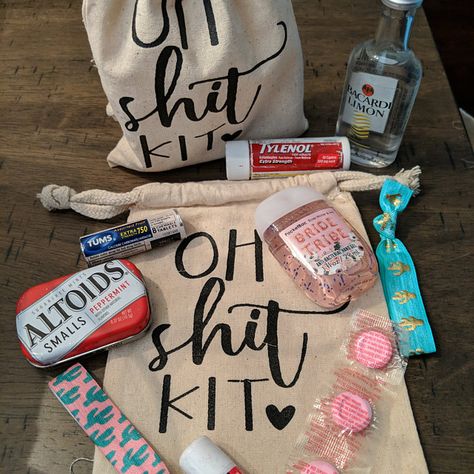 Bach Party Survival Kits, Survival Kit Bachelorette Party, Camp Bachelorette Survival Kit, Bachlorette Party Survival Kit Diy, Girls Weekend Gifts Bags, Christmas Bachelorette Party, Bachlorette Hang Over Kit, Wild Bachelorette Party, Bachelorette Survival Kit