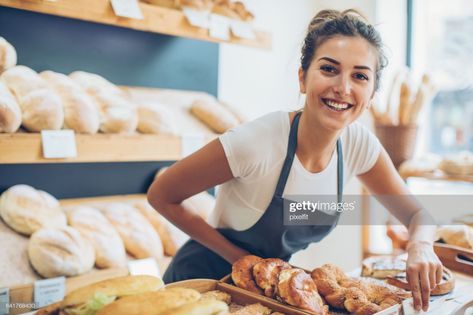 Stock Photo : Young woman selling bread and pastry Workers Compensation Insurance, Bookstore Cafe, Best Travel Credit Cards, Creating A Business Plan, Business Checklist, Travel Credit Cards, Writing A Business Plan, Business Structure, Know How