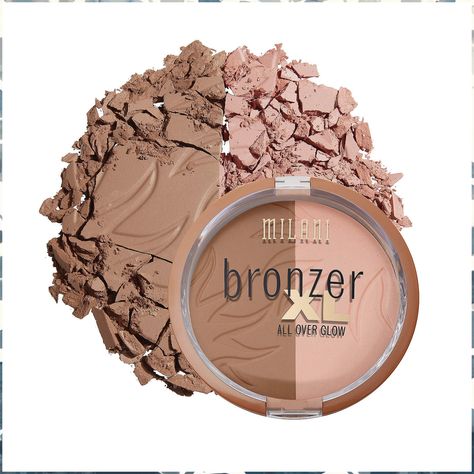 Xl All-over Bronzer - Dolci Milani Bronzer, Bronzer For Fair Skin, Bronzer Powder, Best Contouring Products, Best Bronzer, Milani Cosmetics, Slimmer Face, Too Faced Bronzer, Cream Contour