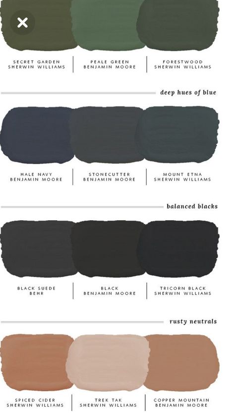 Midnight Green Paint, Dark Green Black Paint Color, Forest Green And Black Color Palette, Witchy Bedroom Paint Colors, Dark Green Paint Palette, Black Paint With Green Undertones, Moody Green Blue Color Palette, Sw Greenblack Coordinating Colors, Dark Boho Paint Colors