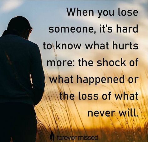 When you lose someone, it’s hard to know what hurts more: the shock of what happened or the loss of what never will. . 🕯 The loss of a loved one is painful. Grief can be overwhelming, but preserving memories can help ease the pain and celebrate a special life. Create an Online Memorial with ForeverMissed.com to pay homage to your loved one, share memories, and remember all the little moments together. . 🔗 Active link to our website is in the bio ➡ @forevermissedmemorials . . . . . #forevermis... Losing A Loved One Quotes, Lose Someone, I Miss You Dad, Sympathy Card Messages, Miss Mom, Grandma Quotes, Miss You Dad, Preserving Memories, Love You Dad