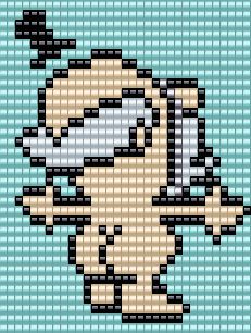 Mayor Of Townsville, Square Grid Pattern, Pixel Grid, Square Grid, Easy Pixel Art, Pixel Drawing, Pixel Art Grid, Kandi Patterns, The Powerpuff Girls