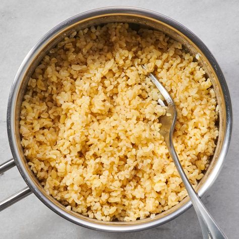 The Only Basic Bulgur Recipe You'll Ever Need Recipe Vegan Bulgur Wheat Recipes, Bulgar Recipes, Bulgur Wheat Recipes, Bulgur Recipes, Bulgar Wheat, Wheat Rice, Bulgur Wheat, Wheat Recipes, 100 Calories