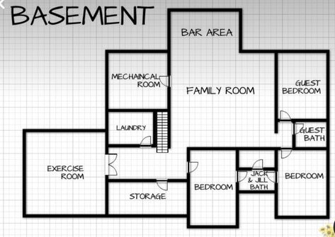 Bloxburg Basement Layout, Basement Bar Area, Bloxburg Basement, Basement Layout, Bloxburg Builds, Basement House, Bloxburg Ideas, Sims House Plans, Basement Bar