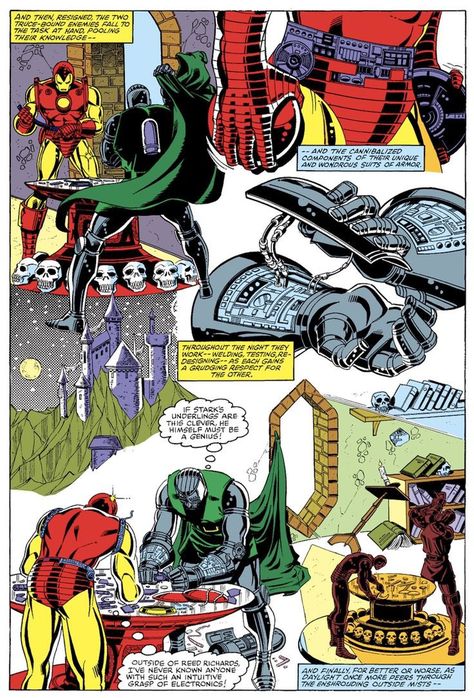 Iron Man Comic Art, Real Iron Man, Comic Art Fans, Marvel Comics Vintage, John Romita Jr, Iron Man Comic, Dr Doom, Superhero Cartoon, Doctor Doom