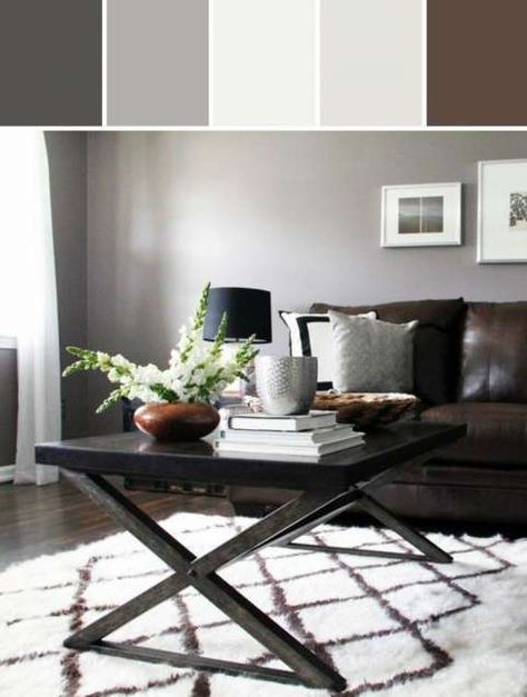 Brown Couch Decor, Living Room Decor Brown Couch, Brown Living Room Decor, Modern Rustic Living Room, Living Room Decor Gray, Sofa Ideas, Brown Couch, Couch Decor, Brown Furniture