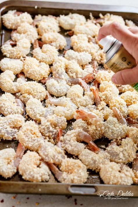 Shrimp Panko, Oven Baked Shrimp, Beer Battered Shrimp, Fried Shrimp Recipes, Crispy Oven Fries, Baked Shrimp Scampi, Fresh Shrimp, Tempura Batter, Crispy Shrimp