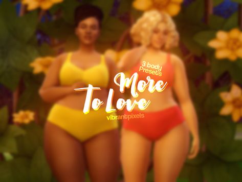 Sims 4 Body Presets Thick, Ts4 Presets, Body Presets, Ts4 Mods, The Sims 4 Skin, Love Body, The Sims 4 Packs, Skin Details, Sims 4 Mm Cc