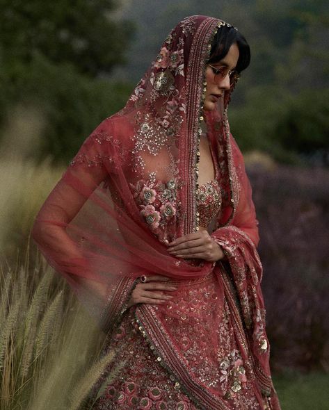 Sabyasachi (@sabyasachiofficial) • Instagram photos and videos Red Lengha, Inclusive Language, Couture 2024, Sabyasachi Bridal, Sabyasachi Mukherjee, 2nd Wedding Dresses, Sabyasachi Bride, Utah Bride, Mountain Bride