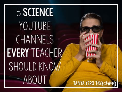 5 YouTube Channels Every Science Teacher Should Be Using - Tanya Yero Teaching 7th Grade Science, Science Skills, 8th Grade Science, 4th Grade Science, 6th Grade Science, 5th Grade Science, Science Videos, High School Science, Teaching Middle School