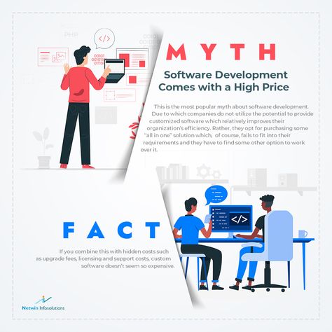 Facts are not supposed to exist, because they are ignored. Don't ignore the facts, learn and develop yourself with it.  Here we have brought some #Myths about Software development and #Facts will make your vision clearer and will guide you to the right path  #StayConnected with us, we are going to update such interesting #myths and #facts daily.  #NetwinInfosolutions #SoftwareDevelopment #DevelopmentMyths #DevelopmentFacts #SaveCosts #SaveTime #SaveEfforts #Netwin Hormone Imbalance Remedies, Myth And Fact, Myths And Facts, Doodles Drawings, Color Reference, When You Sleep, Hormone Health, Hotel Management, Cute Doodles Drawings