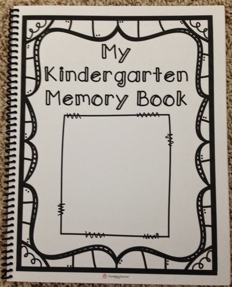 Kindergarten Memory Book Cover, Kindergarten Memory Book, Memory Book Ideas, Kindergarten Self Portraits, Preschool Memory Book, Memory Book Cover, Memory Book Kindergarten, Memory Book School, Kindergarten Portfolio