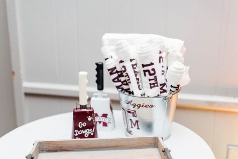 Texas A&m Wedding, Mississippi State Cowbell, Hail State, Wedding Send Off, Mississippi State, Cow Bell, Wedding Bells, Gifts