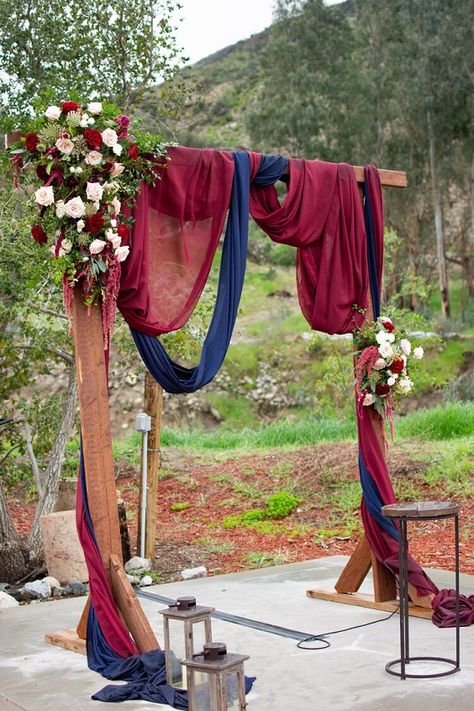 Navy and Burgundy for Navy Blue Wedding Theme 2023, Navy Blue Groomsmen Suits Burgundy Bridesmaid Dresses - ColorsBridesmaid Wedding Arch Ideas Burgundy And Navy, Navy Blue Maroon And Silver Wedding, Navy And Burgundy And Gold Wedding, Burgundy Navy And White Wedding, Royal Blue And Maroon Wedding Theme, Fall Elopement Decor, Burgundy Blue And Gold Wedding, Navy And Burgundy Wedding Dress, Red Wine And Navy Blue Wedding