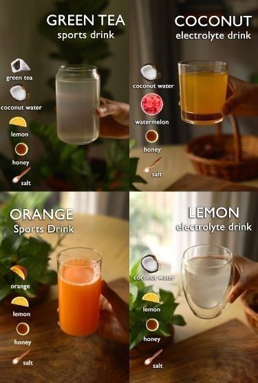 Wellness Drinks Health, Juice Mixes Recipes, Homemade Juice For Kids, Gut Health Drinks, Hydrating Tea, Healthy Drink Ideas, Sports Drink Recipe, Healthy Juicer Recipes, Natural Electrolytes