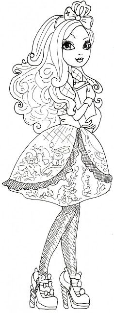 Free Printable Ever After High Coloring Pages: Apple White Ever After High Coloring Sheet Ever After High Apple White, Barbie Coloring, Barbie Coloring Pages, Adult Colouring Pages, Apple White, Colouring Printables, Printable Crafts, Ever After High, Digi Stamps