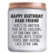 Check this out! Lavender Birthday, Happy Birthday Dear Friend, Birthday Gift For Best Friend, Funny Gifts For Women, Buy Candles, Gift For Best Friend, Relaxation Gifts, Great Gifts For Women, Funny Candles