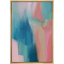 Abstract Painting Pink, Teal Art Print, Teal Art, Star Wall Art, Modern Art Decor, Abstract Digital Art, Abstract Shape, Decoration For Living Room, Pastel Watercolor