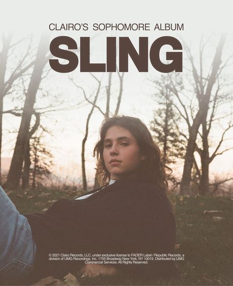 Picture of Claire Cottrill situated to be similar to a movie poster. Clairo Sling, Clairo Poster, Dorm Room Posters, Dorm Posters, Picture Collage Wall, Bedroom Posters, Music Wall, Cute Poster, Band Posters