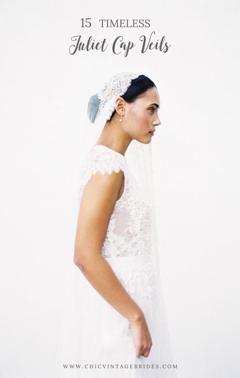 Juliette Cap Veil, Juliet Veil, Juliet Cap Veil, Vintage Updo, Juliet Cap, Cap Veil, Bridal Hair Veil, Drop Veil, Bridal Cap