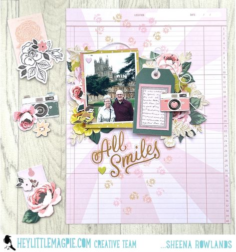 Maggie Holmes, Scrapbook Layout Sketches, Market Square, Family Scrapbook, Crate Paper, Distress Oxide Ink, Antique Linens, Simple Stories, Scrapbook Page Layouts