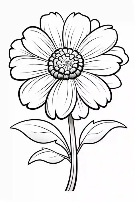 Keep the little ones entertained with these printable flower coloring pages. A fun and creative activity for kids! #ColoringPages #KidsCrafts #Printable Flower Colouring Pages, Flower Coloring Pages For Kids, Flower Stencils, Printable Flower Coloring Pages, Clip Art Frames Borders, Family Coloring Pages, Printable Flower, Abstract Coloring Pages, Quote Coloring Pages