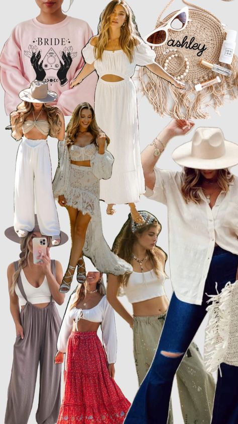 Boho Bachelorette Party Outfit Inspo #bachelorette #bacheloretteparty #bach #bachparty #outfit #outfitinspo #outfitinspiration #boho #bohooutfit #bachtobasic #bachelor #party #bachelorettepartyplanner Bohemian Bachelorette Party, Bohemian Bachelorette, Boho Bachelorette Party, Bachelorette Party Planner, Boho Bachelorette, Themed Bachelorette, Berry Dress, Hen Party Outfits, Bridal Bachelorette Party