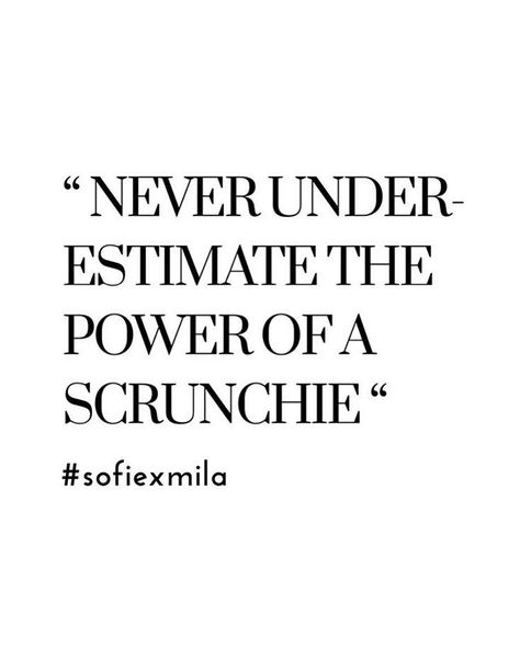 THE POWER OF A SCRUNCHIE ⚡️| #scrunchies #sofiexmila #quotes #instaquote Scrunchie Quotes, Scrunchie Business, Homemade Fabric Softener, Coco Crush, How To Make Scrunchies, Salon Quotes, Amazing Wallpapers, Brooklyn And Bailey, Scrunchie Styles