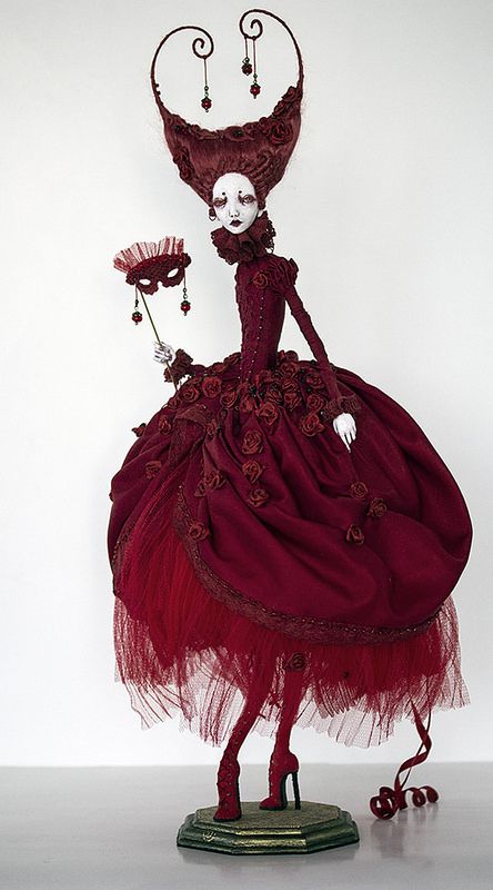 Rauch Fotografie, Lizzie Hearts, Fantasy Art Dolls, Unique Dolls, Art Dolls Handmade, Creepy Dolls, Artist Doll, Creepy Art, Red Queen