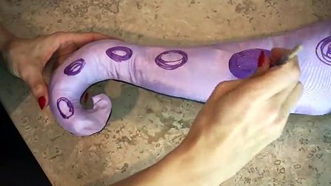 How To Make Tentacles, Diy Tentacles, Ursula Costume Makeup, Ursula Tentacles, Ursula Costume Diy, Sea Witch Costume, Ursula The Sea Witch, Ursula Makeup, The Sea Witch