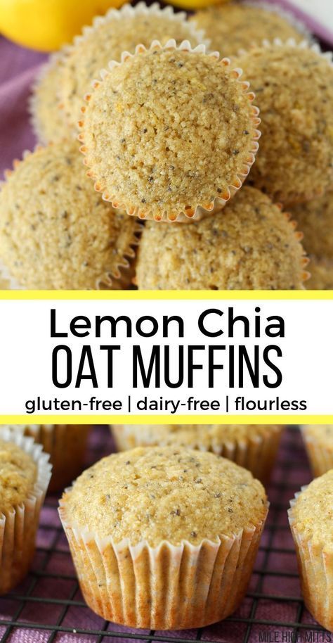 Muffin Ideas, Gluten Free Dairy Free Muffins, Dairy Free Muffins, Glutenfri Baking, Spring Breakfast, Diary Free, Oat Muffins, Summer Breakfast, Hemp Hearts