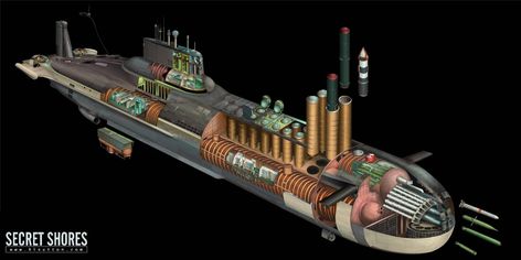 Submarine Cutaway, Stealth Submarine, Largest Submarine, Russian Submarine, Pt Boat, Nuclear Submarine, Naval Force, Military Equipment, Navy Ships