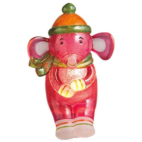 6 Genuine Monkeez and Friends Pink Elroy Elephant Childrens Night Light -- Continue to the product at the image link. Elephant Night Light, Elephant Christmas, Childrens Night Light, Lighted Wreaths, Christmas Elephant, Green Initiatives, Christmas Tree Accessories, Kids Night, Night Light Kids