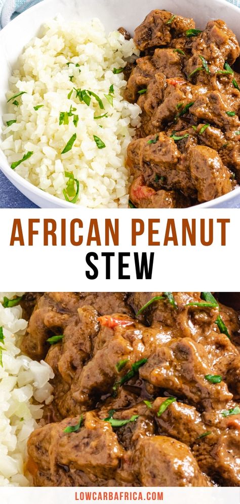 African Peanut Stew, African Recipes Nigerian Food, Peanut Stew, African Cooking, Nigerian Food, Lost 100 Pounds, Hawaiian Luau, Beef Dinner, Delicious Dinner