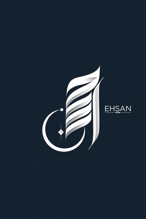 Ehsan name written in beautiful arabic calligraphy and in vector form so it can be easily reused. Logo Arab, Arab Logo, Diamond Wallpaper Iphone, Atlas Tattoo, Arabic Logos, Islamic Wallpaper Hd, Diamond Wallpaper, Calligraphy Name, Calligraphy Logo