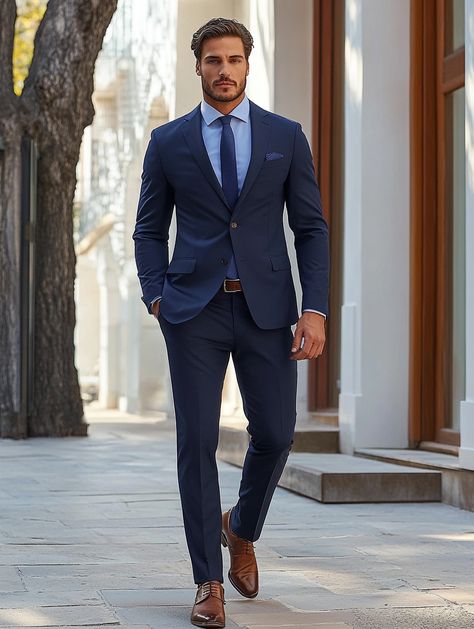 Elevate your look with our expertly tailored navy suit. Visit our website to explore this timeless style.

 #MensFashion #SharpDressedMan #mensfashionwear#trustycoders #menstylepage #fashion #mensfashiontips #mensclothing #menaboutfashion #bespokesuit #bespoke #dapper #ootdmenstyle #mensstreetstyle Navy Suit Outfit Men Casual, Navy Suit Men Wedding, Navy Blue Suits For Men Wedding, Men’s Wedding Navy Blue Suit, Navy Blue Suit Men Wedding, Wedding Suits Men Blue Navy, Blue Suit With Tie, Navy Suits Wedding, Men's Navy Suits