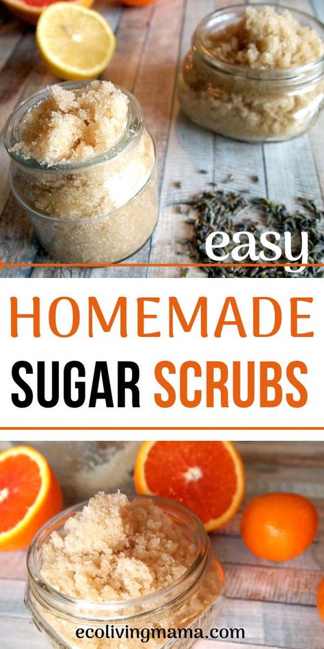 Diy Sugar Scrubs, Homemade Sugar Scrubs, Sugar Scrub Homemade Recipe, Homemade Sugar Scrub, Natural Sugar Scrubs, Salt Scrubs, Face Scrubs, Lavender Sugar Scrub, Brown Sugar Scrub