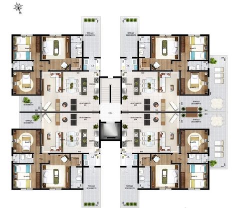 Pin by Juan on Apartment floor plans | Residential building design, Architectural house plans, Condo design architecture Condo Design Architecture, Condominium Floor Plan, Condominium Architecture, Residential Building Plan, Residential Architecture Apartment, Condo Floor Plans, Building Design Plan, Residential Building Design, Classic House Exterior