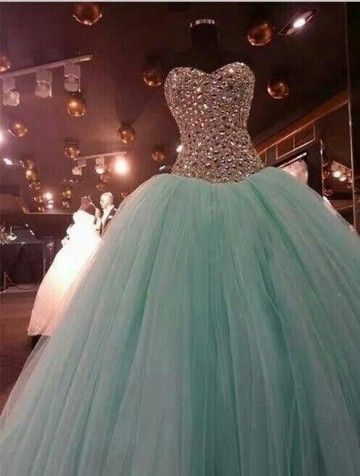 vestidos de color verde menta para 15 años Turquoise Quinceanera Dresses, Color Verde Agua, Cheap Quinceanera Dresses, Sweet 15 Dresses, Evening Party Gowns, Sweet 15, Sweet 16 Dresses, Ball Gowns Prom, Quince Dresses