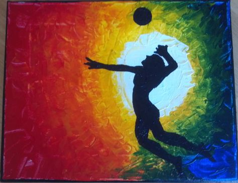 volleyball star painting Volleyball Painting, Volleyball Art, Volleyball Drawing, Parking Lot Painting, Sports Painting, Cactus Drawing, Volleyball Training, Sport Volleyball, Star Painting