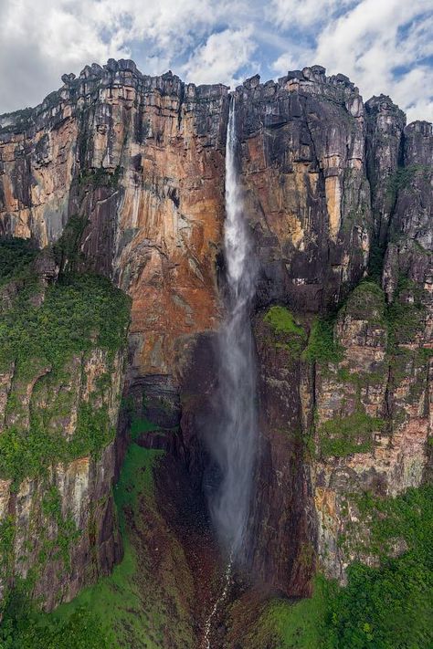 Angel Falls, Venezuela / Image from airpano.com Angel Falls Venezuela, Angel Falls, Waterfall Wallpaper, Fallen Angel, Mount Rushmore, Angel, Natural Landmarks, Travel, Nature