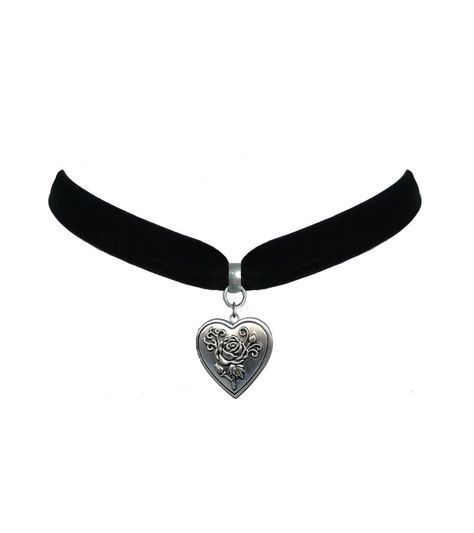 Heart Rose Locket Handmade Choker Necklace | Real Working Locket – The Bullish Store Choker 90s, Rose Locket, 90s Choker, Handmade Choker Necklace, Handmade Chokers, Black Velvet Choker, Velvet Heart, Heart Locket Necklace, Heart Choker