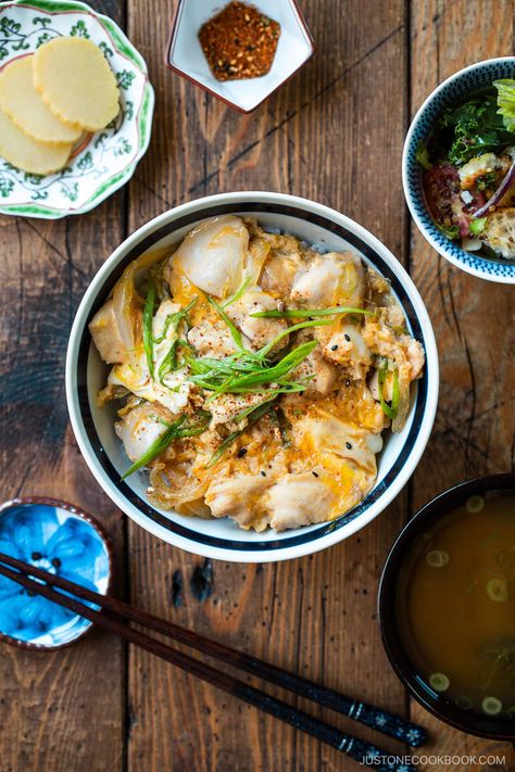 A fast and easy take on the ultimate cozy Japanese home-cooked dish, Oyakodon! The result is a truly satisfying meal that will warm you right up on the busiest night. Chicken And Egg Rice Bowl, Oyakodon Recipe, Egg Rice Bowl, 10 Minute Meal, College Meal, Egg Rice, 10 Minute Meals, Easy College Meals, Japanese Chicken