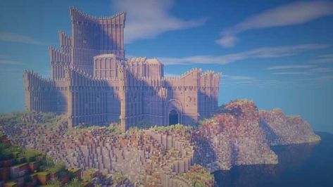 Dragonstone Game of Thrones Minecraft Dragonstone Minecraft, Game Of Thrones Minecraft, Minecraft Castle Base, Throne Minecraft, Minecraft Throne Room, Minecraft Throne, Dragonstone Castle, Ark Survival Evolved Bases, Architecture Reference