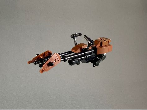 Lego Speeder, Lego Droid, Lego Mandalorian, Lego Design Ideas, Lego Machines, Lego Decorations, Speeder Bike, Lego Army, Amazing Lego Creations