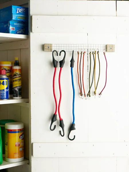 10 Uses for Hardware Cloth - This Old House Vinyl Mini Blinds, Storing Produce, Paint Stirrers, Hardware Cloth, Bungee Cords, Garden Tool Storage, Cord Storage, Wood Shed, Car Wax