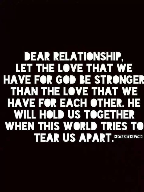 I wish I realized long ago how important God is to keeping a relationship alive and well. There is nothing more powerful than holding your spouse's hand and praying for them and your marriage. Knowing God is with you in your life's walk and marriage is so comforting. If you don't do this, give it a try for 30 days and see what happens. The happiest time of our marriage was when we were right with God. Try it and you'll see!! Rasta Quotes, Trent Shelton, Bad Husband, Godly Relationship, Life Quotes Love, True Love Quotes, Our Relationship, God First, Relationships Love