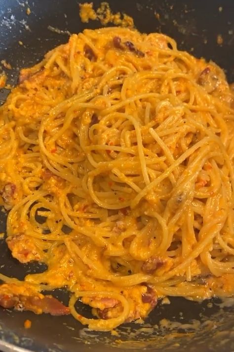 Chrissy Teigen's Spicy Miso Carbonara Pasta Recipe Miso Ideas, Spicy Miso Pasta, Miso Carbonara, Chrissy Teagan, Carbonara Pasta Recipe, Miso Pasta, Chrissy Teigen Recipes, Carbonara Ingredients, Feeling Uninspired