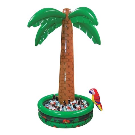 Hawaiian Luau Party Decorations, Inflatable Palm Tree, Inflatable Cooler, Caribbean Party, Palm Tree Decorations, Luau Party Decorations, Drinks Party, Hawaiian Party Decorations, Hawaiian Luau Party